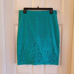 Teal, Lace Loft skirt
